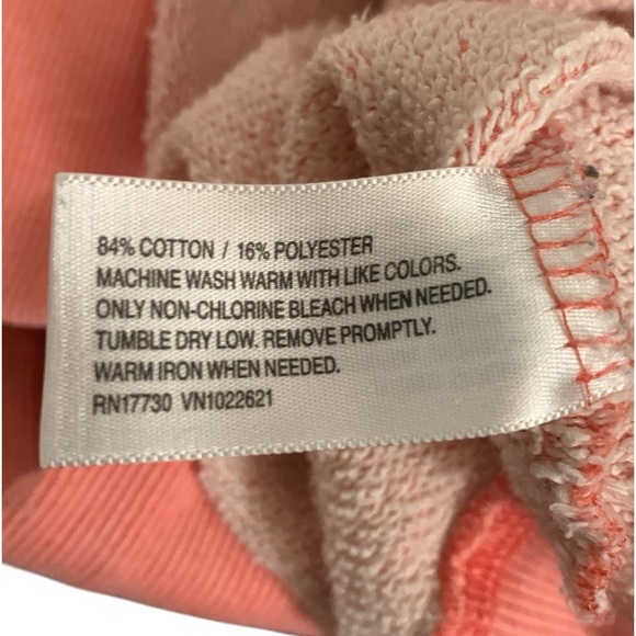 Merona lightweight heathered coral shoulder zip sweatshirt pullover - Picture 9 of 14